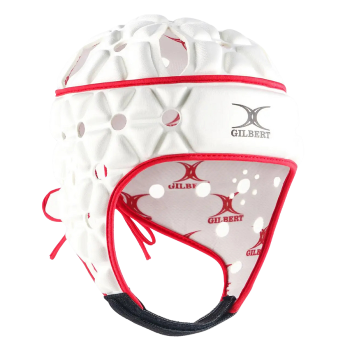 Casque Rugby Air Blanc/Rouge - Gilbert"