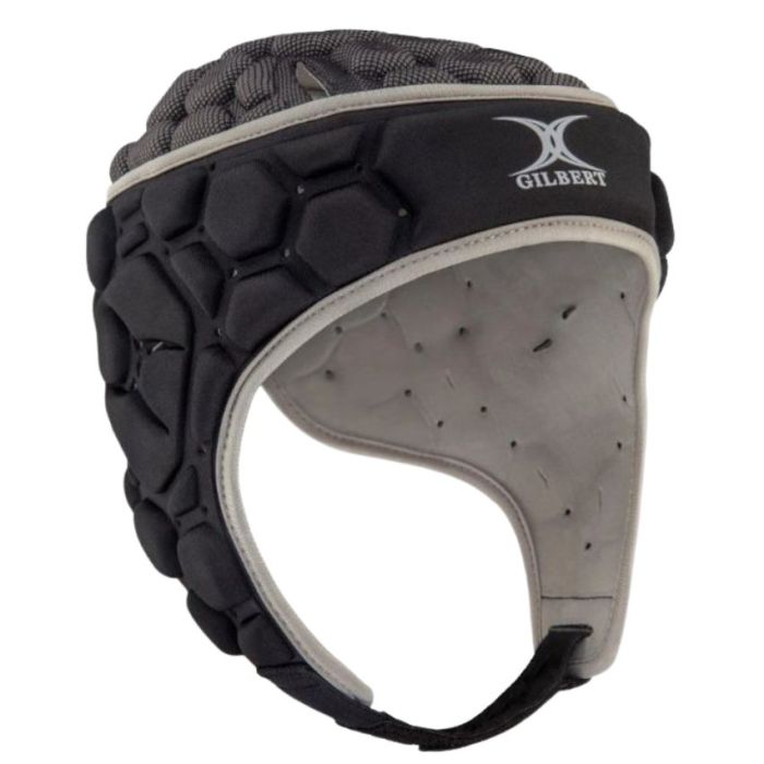 Casque rugby enfant Gilbert XP 250 noir profil latéral