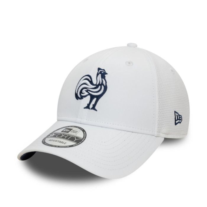 Casquette Rugby France Training Mesh 9FORTY Ajustable Blanc – New Era