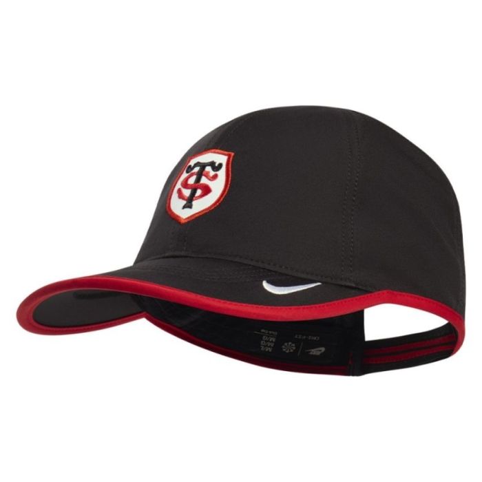 Casquette Nike Featherlight Stade Toulousain noire logo brodé rouge
