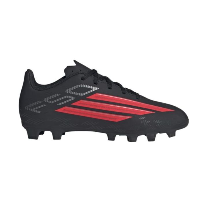 Chaussures Rugby Enfant F50 Club Terrain souple / Multi-surfaces Noir/Rouge - Adidas