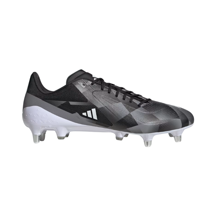 Chaussures Rugby Adizero RS15 Ultimate (SG) Crampons hybrides Terrain Gras Black/White/Grey - Adidas