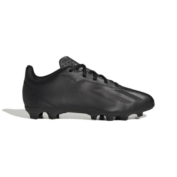 Chaussures rugby enfant Adidas Crazy Fast 4 FG blanches semelle noire