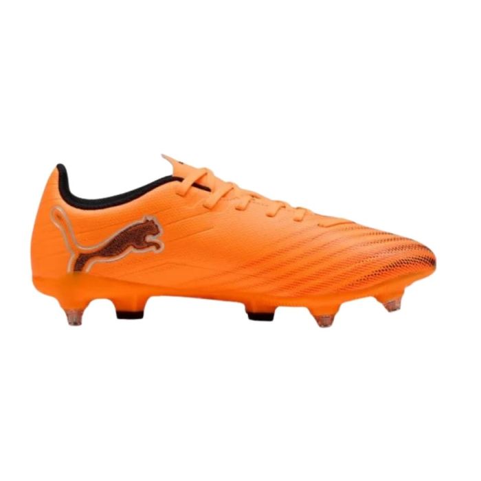 Chaussures Rugby Hybrides Ultra 6 Play MxSG Heat Fire Black - Terrain Gras - Puma