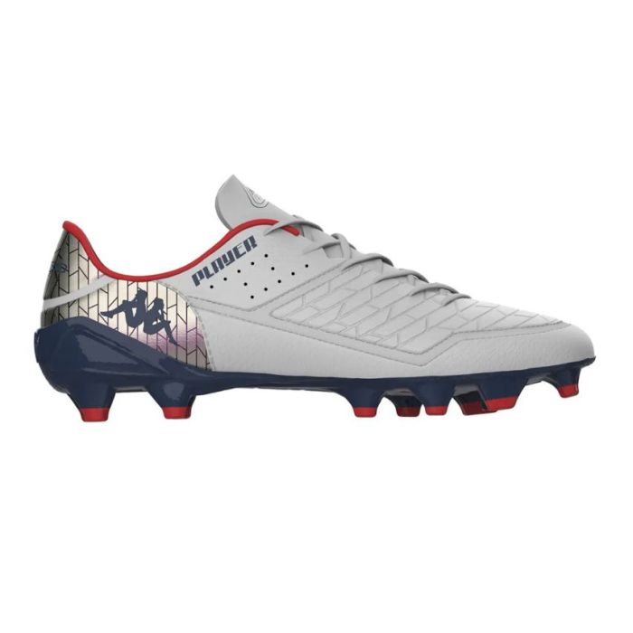 Chaussures Rugby Kombat Player Base (FG) Crampons Moulés Terrain Sec Blanc - Kappa
