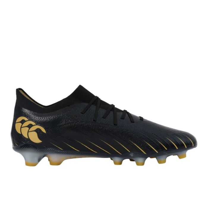 Chaussures Rugby Speed Infinite Elite Rugby Moulée Terrain Sec Noir et Or - Canterbury