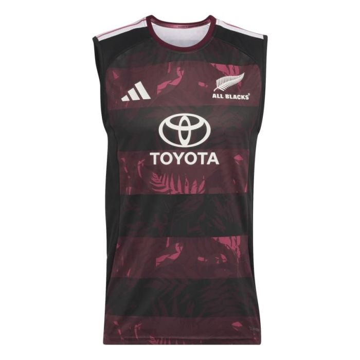 Débardeur bordeaux All Blacks Adidas imprimé Silver Fern King Protea face
