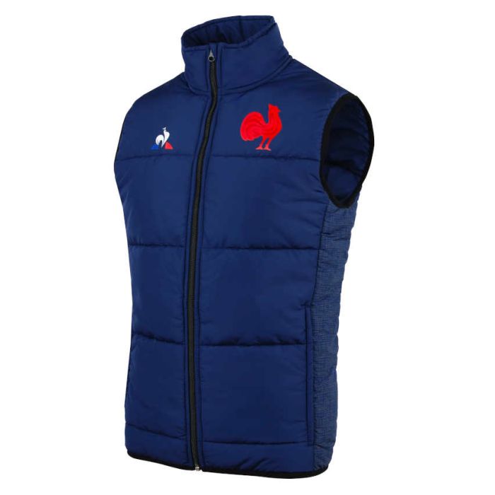 Doudoune sans manches bleu XV de France -  Le coq sportif 