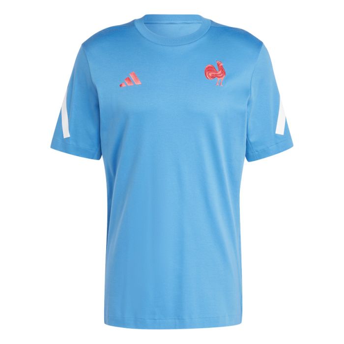 T-shirt Rugby Voyage France Bleu 2024/2025 – Adidas