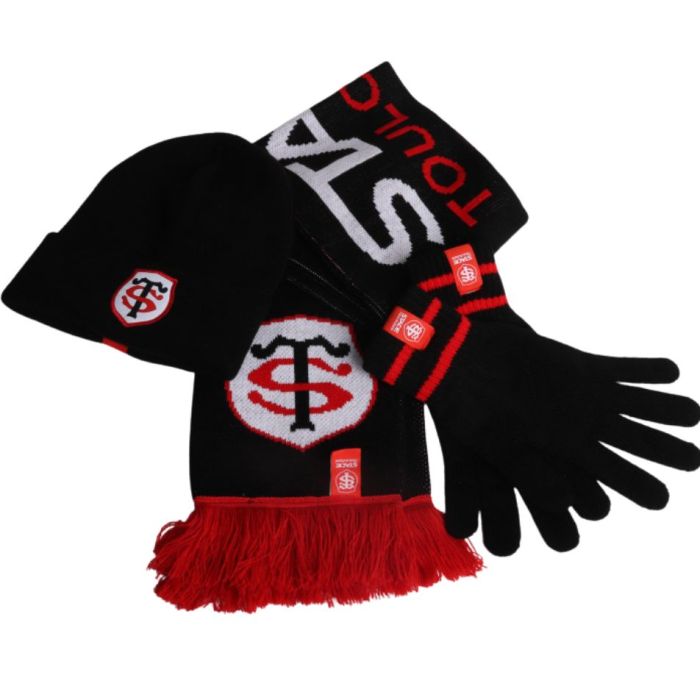 Pack Écharpe Bonnet et Gants Rugby Stade Toulousain - Stade Toulousain
