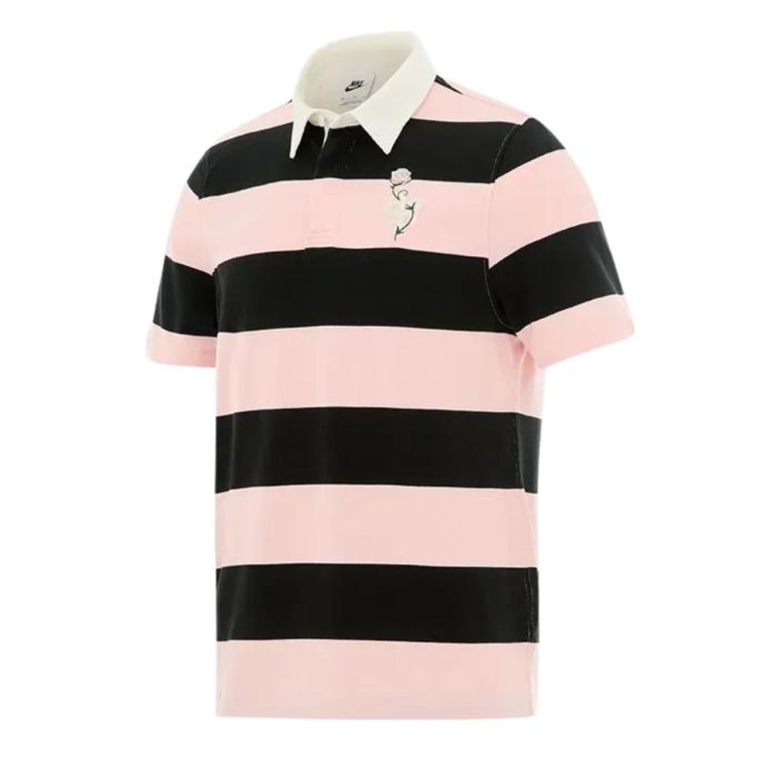 Polo rugby rose Nike Stade Toulousain coton homme face