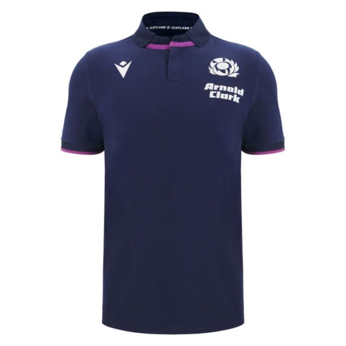 Polo Rugby Coton Écosse Domicile  Bleu Marine 2025/2026 - Macron