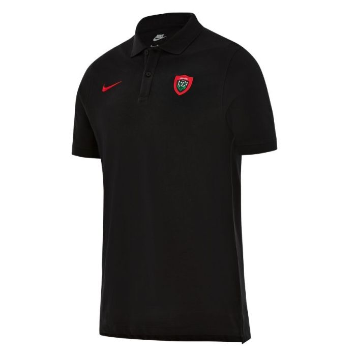 Polo piqué RC Toulon Nike noir vue de dos