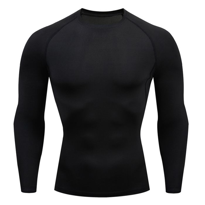 Sous Maillot Thermique Rugby Enfant Manches Longues Noir - Boutique-Rugby.com