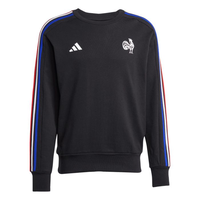 Sweat-shirt Rugby 3 bandes France Essentials Noir - ADIDAS