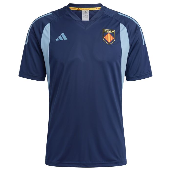 Tee-shirt technique USAP Perpignan sang et or Adidas 2026-2027
