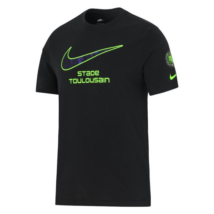 Tee-shirt Rugby noir Stade Toulousain ESA Project 2025 Nike motif étoilé