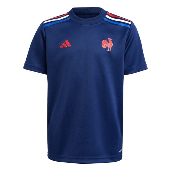 T-Shirt Rugby Supporter Enfant France 2024/2025 - Adidas