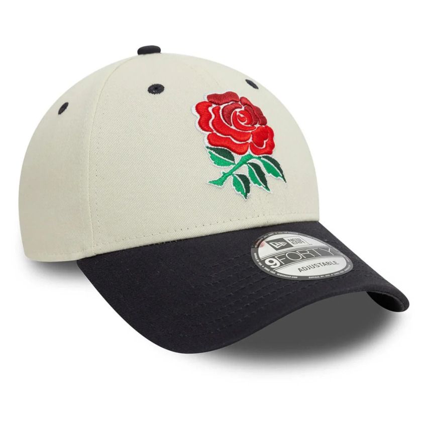 Casquette Rugby Angleterre Contrast Visor 9Forty Ajustable Beige/Noir – New Era