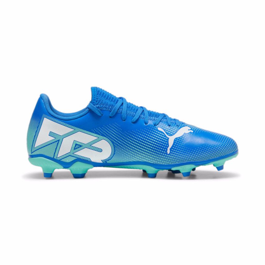 Chaussures Rugby FUTURE 7 Play FG AG Moules Terrain Sec Bleu Puma