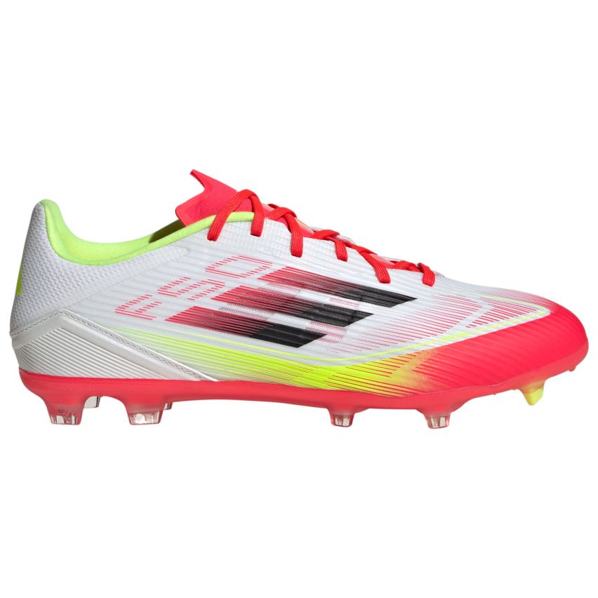Chaussures Rugby F50 League FG Crampons Moulés Terrain Sec Blanc