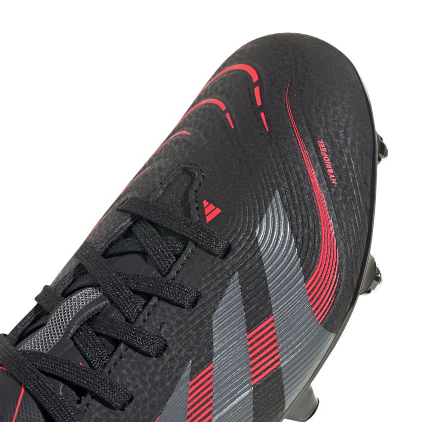 Chaussures Rugby Enfant Predator League SG Hybrides Noir Rouge - Adidas