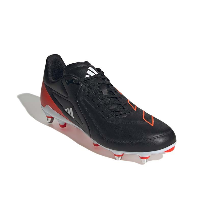 Chaussures Rugby RS15 Elite SG Crampons Hybrides Tout Terrain Noir et Rouge - Adidas