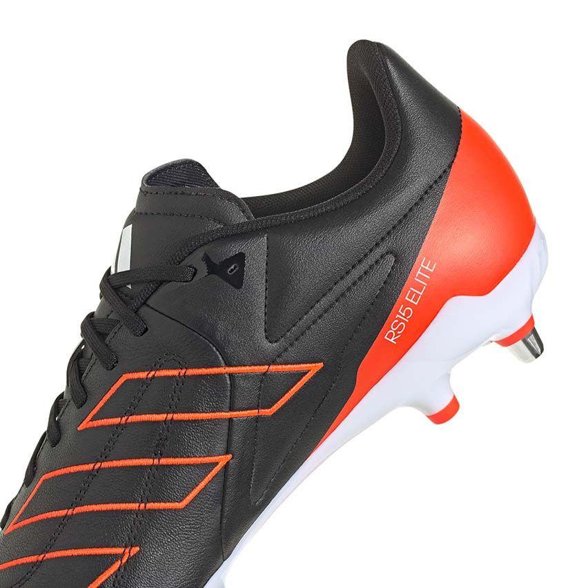 Chaussures Rugby RS15 Elite SG Crampons Hybrides Tout Terrain Noir et Rouge - Adidas