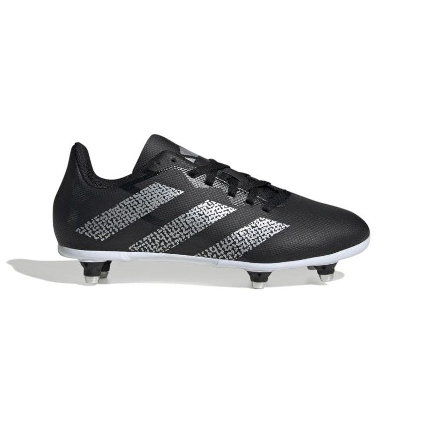 Chaussures Rugby Enfant SG Crampons Visses Terrain Gras Noir Adidas