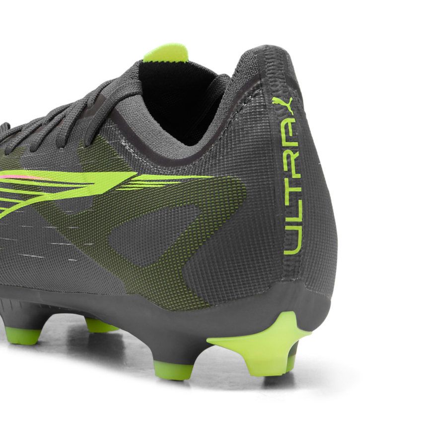 Chaussures Rugby ULTRA 5 MATCH FG/AG Crampons Moulés Terrain Sec Gris/Vert - Puma