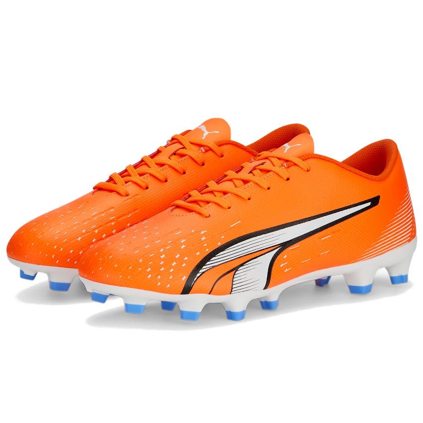 Chaussures Rugby Ultra Play FG/AG Orange Crampons Moulés Terrain Sec - Puma