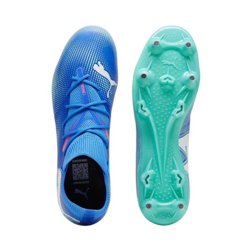 Chaussures Rugby Future 7 Match MxSG Crampons Hybrides Tout Terrain Bleu - Puma