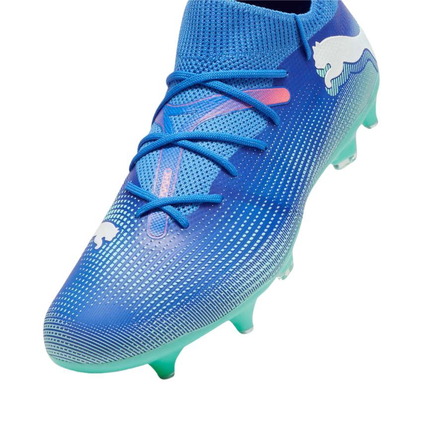 Chaussures Rugby Future 7 Match MxSG Crampons Hybrides Tout Terrain Bleu - Puma