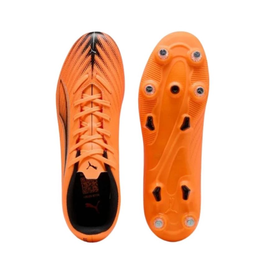 Chaussures Rugby Hybrides Ultra 6 Play MxSG Heat Fire Black - Terrain Gras - Puma