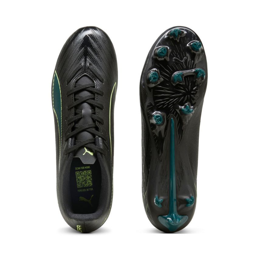 Chaussures Rugby Ultra 6 Play FG/AG Crampons Moulés Terrain Sec/ Mixte noir - Puma