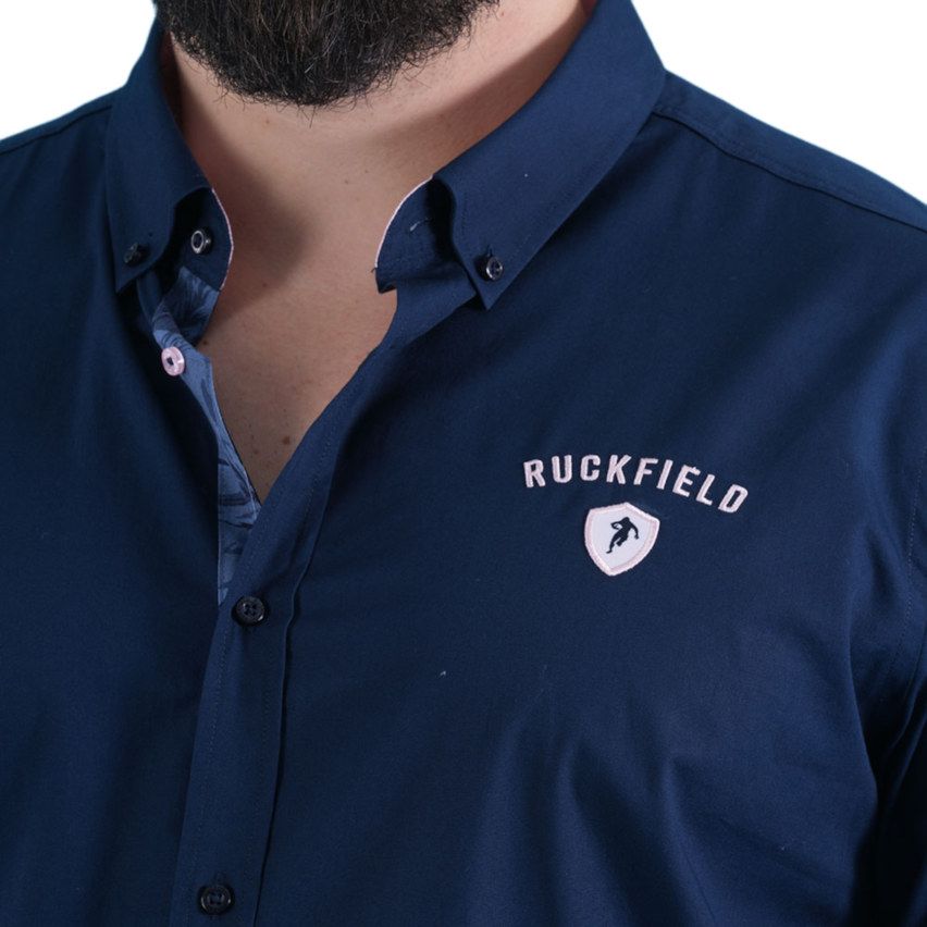 Chemise Rugby Manches Courtes Flowers of Rugby Marine - Ruckfield