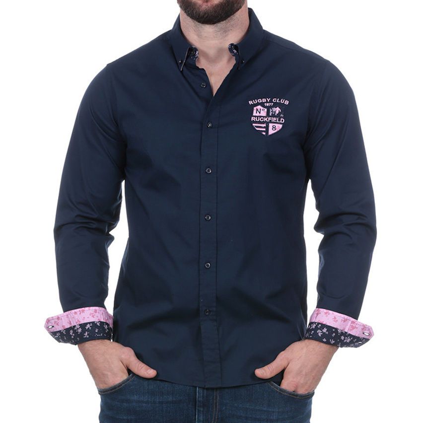 Chemise Manches Longues French Rugby Club Marine Bleu Marine Visiter la boutique RuckfieldRuckfield 
