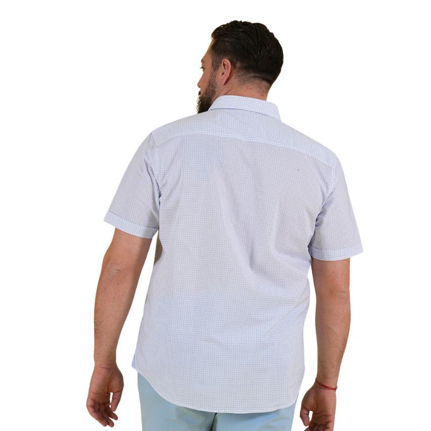 Chemise à manches courtes à motifs géométriques