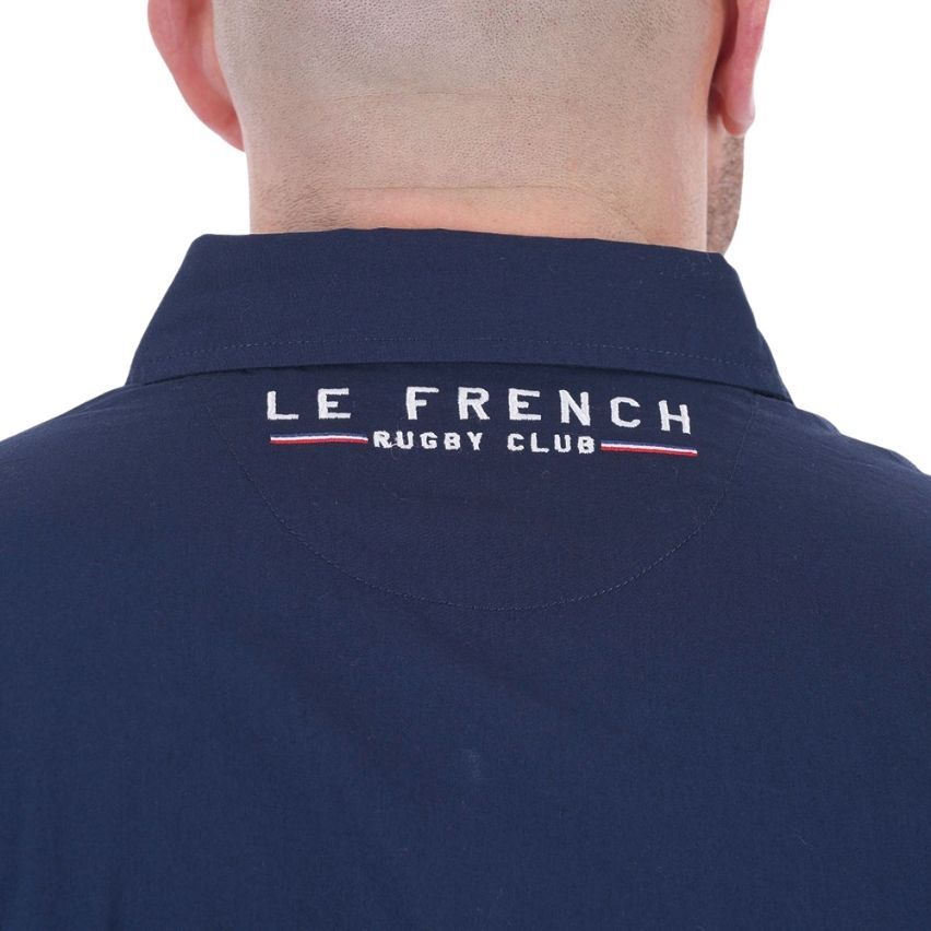 Chemise marine manches longues French Rugby Club - Ruckfield