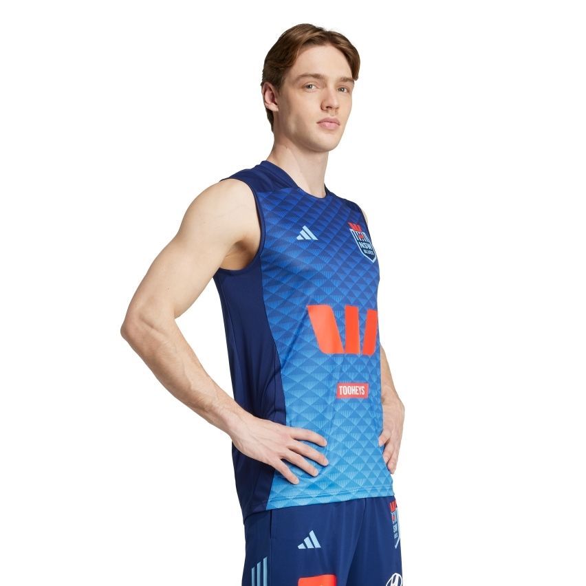 Débardeur Rugby Entraînement Homme New South Wales bleu - Adidas