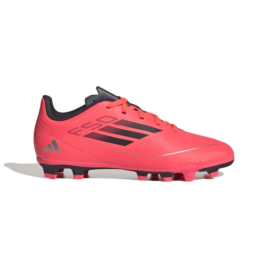 Chaussures Rugby Enfant F50 Club FXG Crampons Moules Terrain Sec Rose Noir Adidas boutique rugby