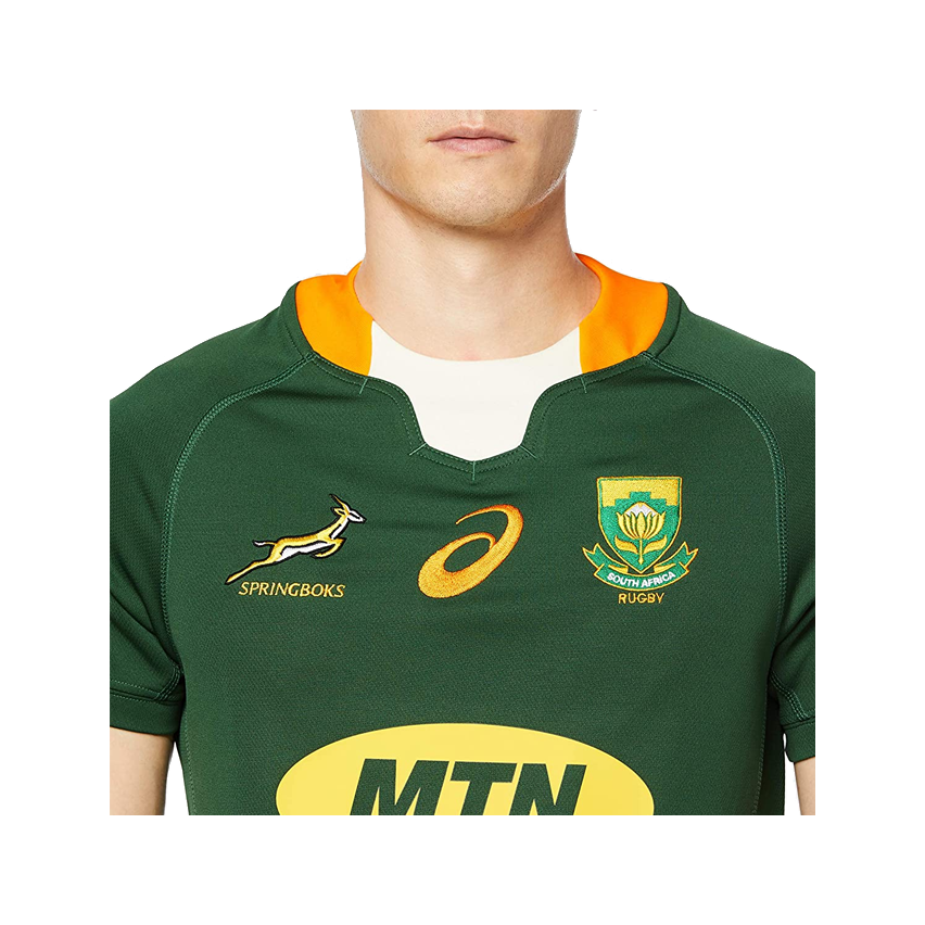 Coupe du Monde Springboks Afrique du Sud à Domicile/à lextérieur Survêtements Soccer T-Shirt dEntraînement Respirant Textile Maillot De Rugby Équipe Afrique du Sud