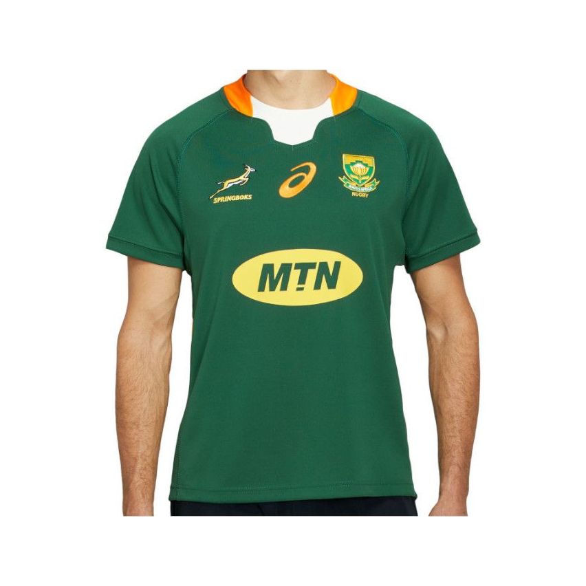 Coupe du Monde Springboks Afrique du Sud à Domicile/à lextérieur Survêtements Soccer T-Shirt dEntraînement Respirant Textile Maillot De Rugby Équipe Afrique du Sud
