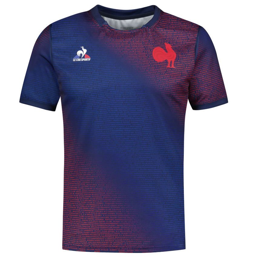Achetez le Nouveau Maillot Rugby Pré-Match France Coupe Du Monde Rugby 2023  sur