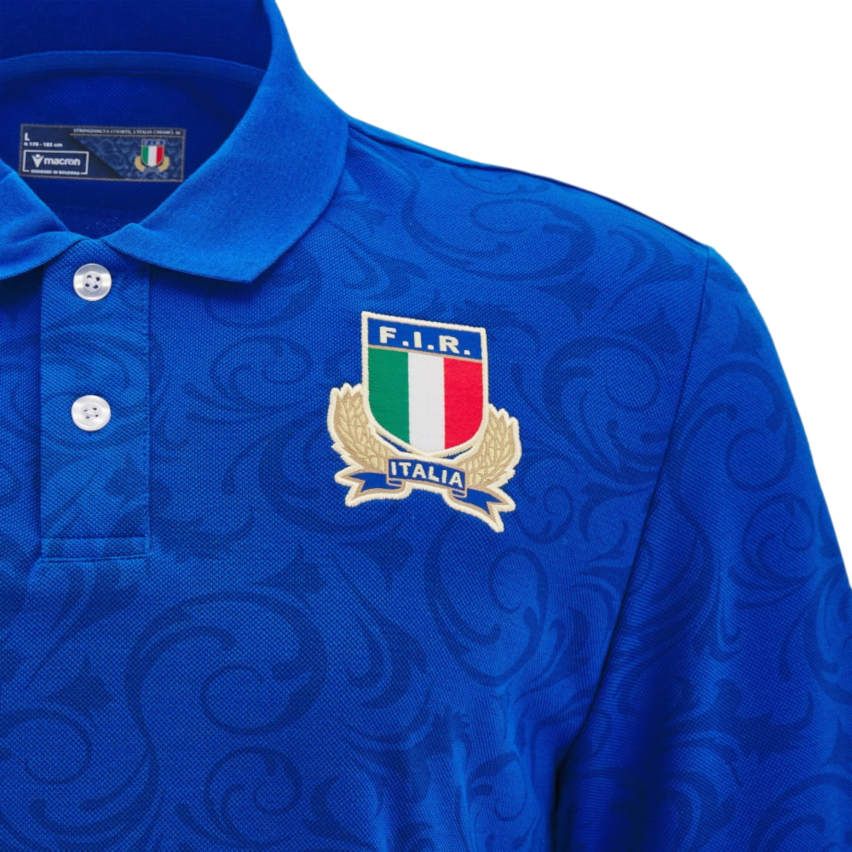 Maillot Rugby Réplica Domicile Italie Coton 2024/2025 - Macron