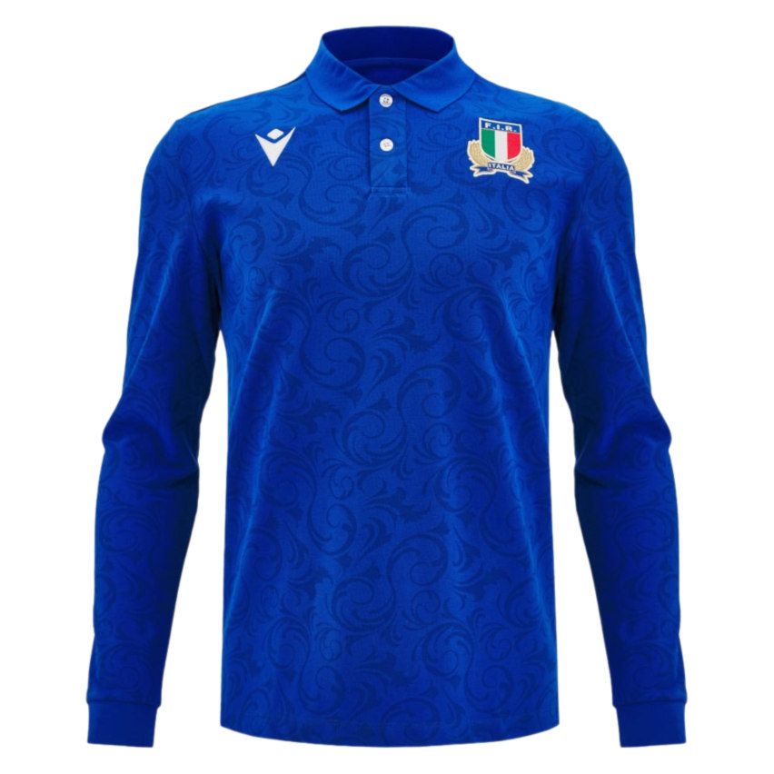 Maillot Rugby Réplica Domicile Italie Coton 2024/2025 - Macron