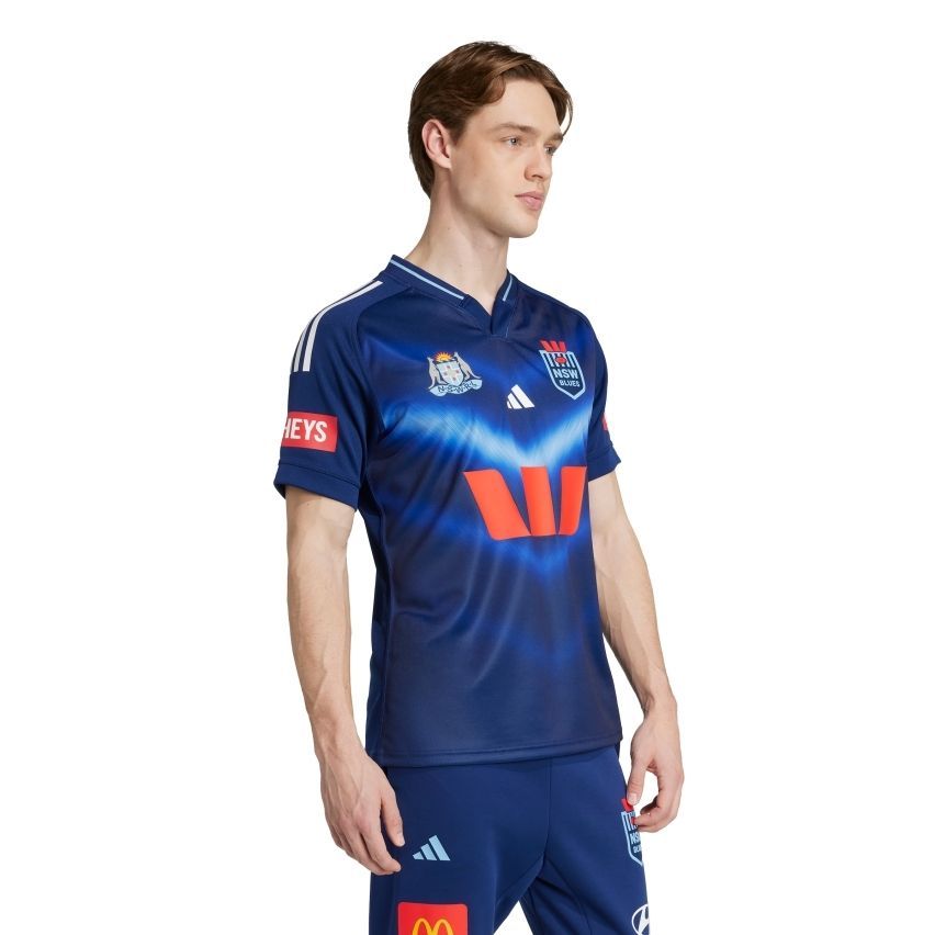 Maillot Rugby Captain’s Run Homme New South Wales bleu - Adidas