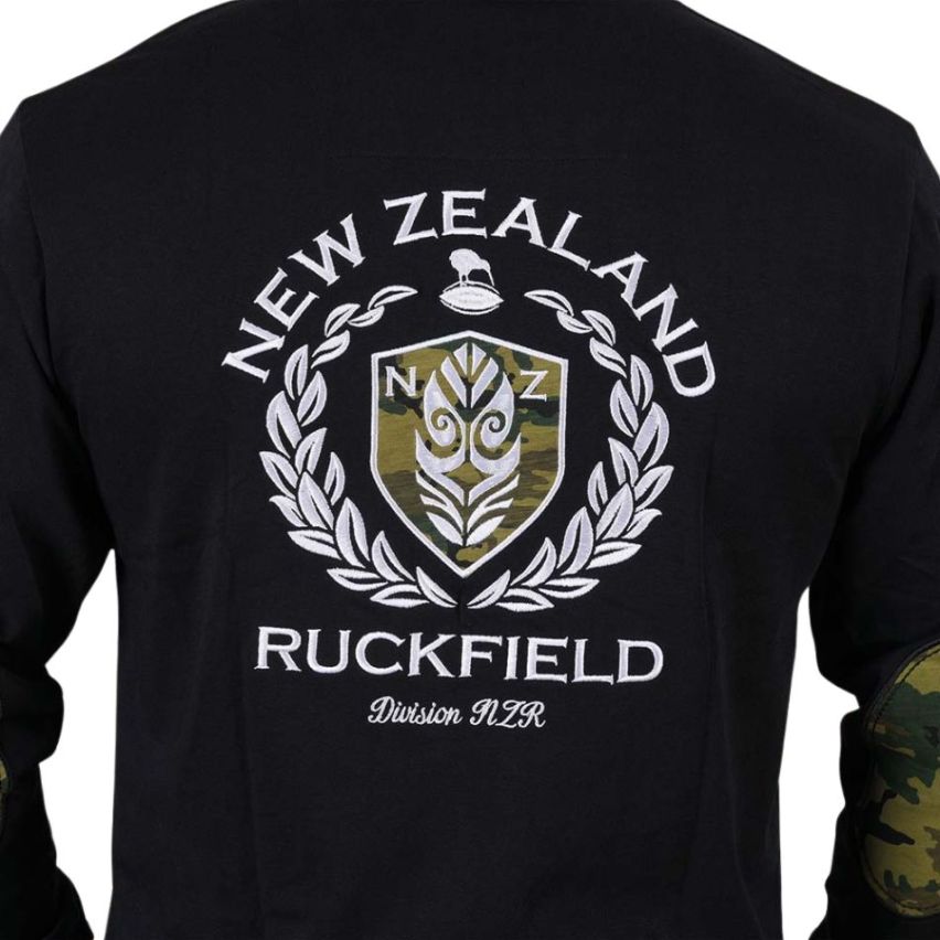 Pack Duo Rugby Polo manches longues noir + Tee-shirt Kaki - Ruckfield