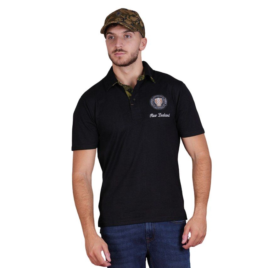 Polo Rugby New Zealand Army Noir Bio - Ruckfield
