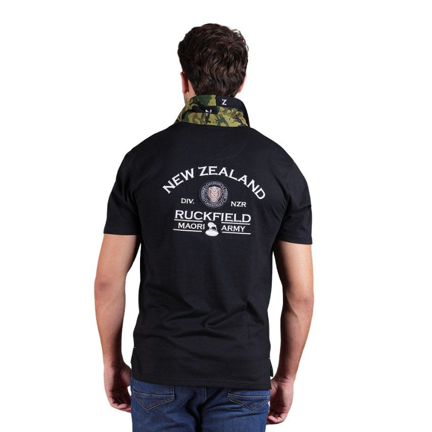 Polo Rugby New Zealand Army Noir Bio - Ruckfield